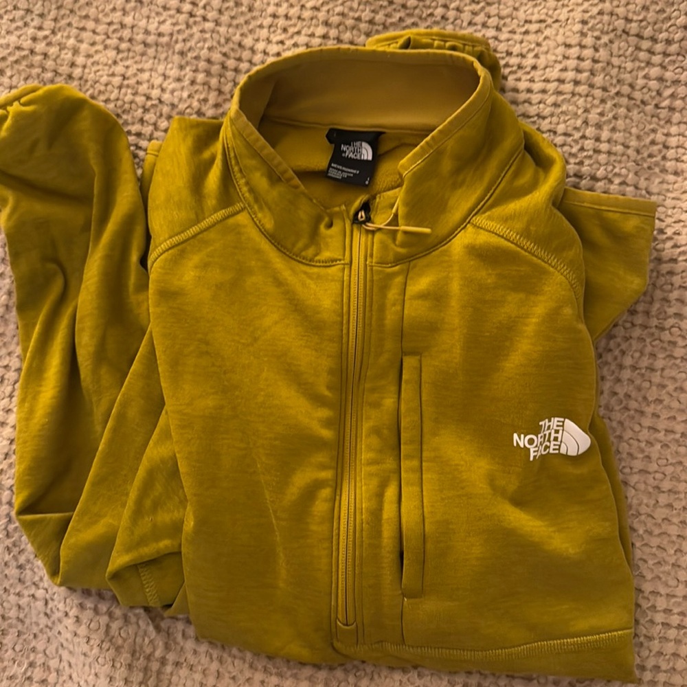 Yellow/Gold North Face Large quarter Zip